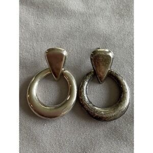 SU Thailand Sterling Silver Pierced Earrings VINTAGE ESTATE JEWELRY